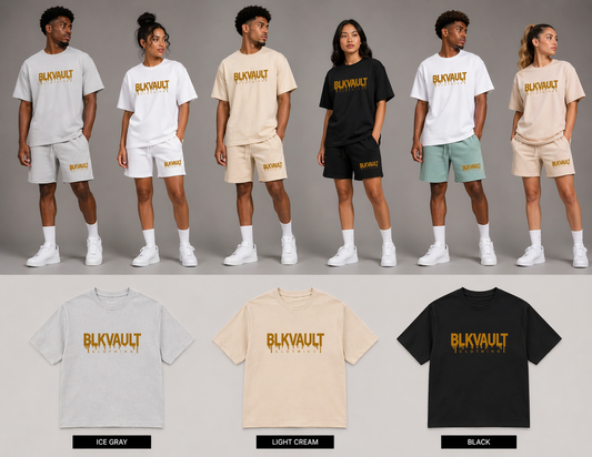 BLKVAULT Signature Drip Logo Tee